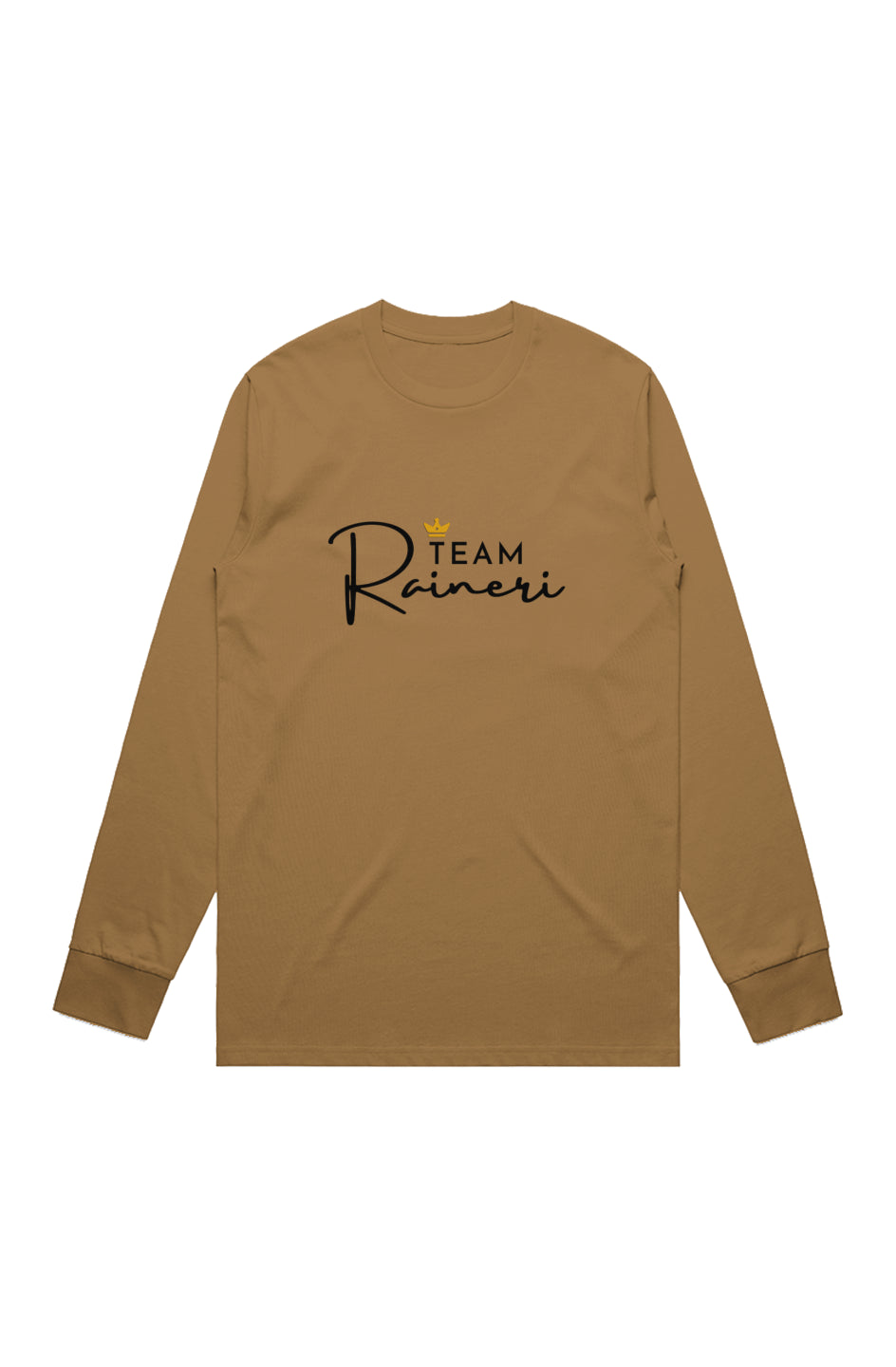 MENS LS TEE walnut, army, camel