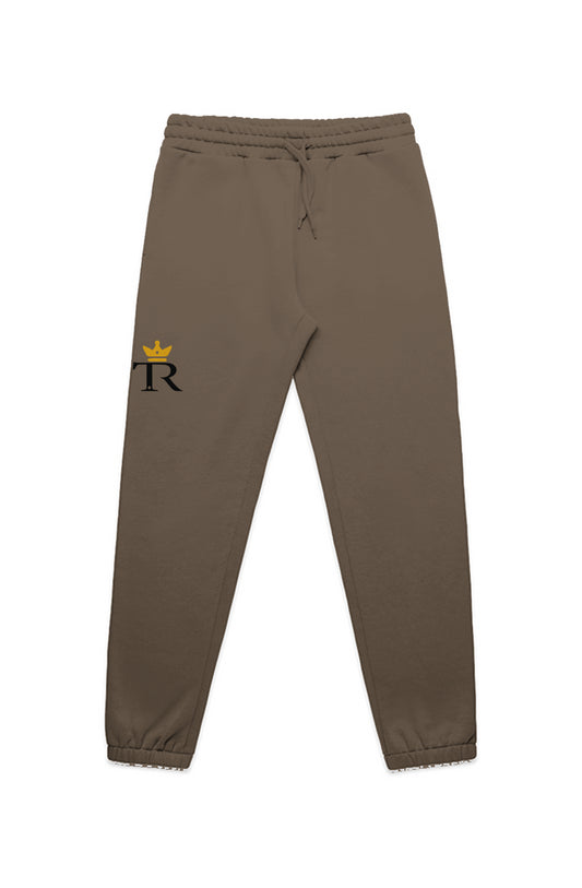 MENS STENCIL TRACK PANTS black walnut heather