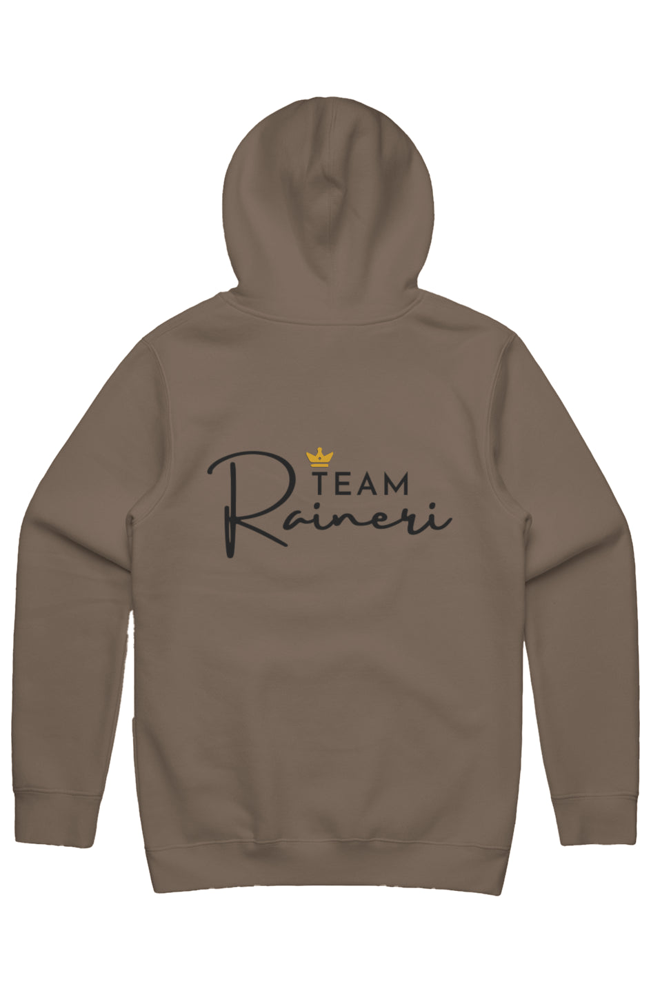 MENS STENCIL HOOD black walnut heather