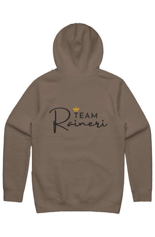 MENS STENCIL HOOD black walnut heather