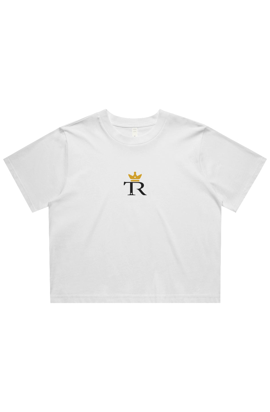 Womens Classic Crop Tee black white bone